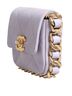 Chanel 100% Leather Solid Purple Blue Quilted Calfskin Framing Chain Flap Mini crossbody Women's Bag One size - photo 4