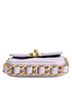 Chanel 100% Leather Solid Purple Blue Quilted Calfskin Framing Chain Flap Mini crossbody Women's Bag One size - photo 5