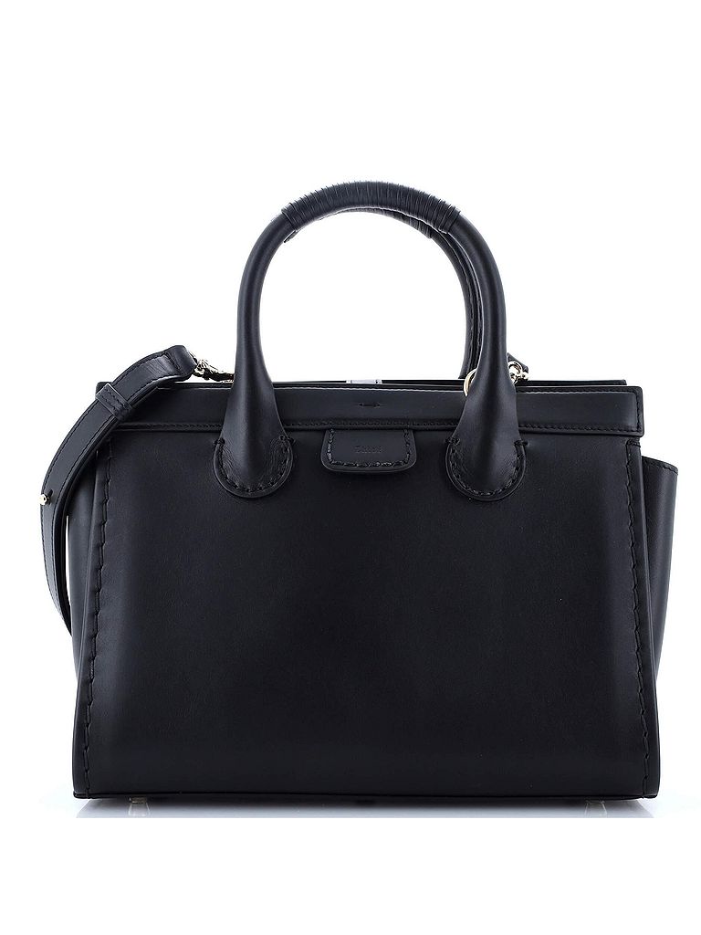 Chloé 100% Leather Black Edith NM Top Handle Bag Leather Medium One size - photo 1