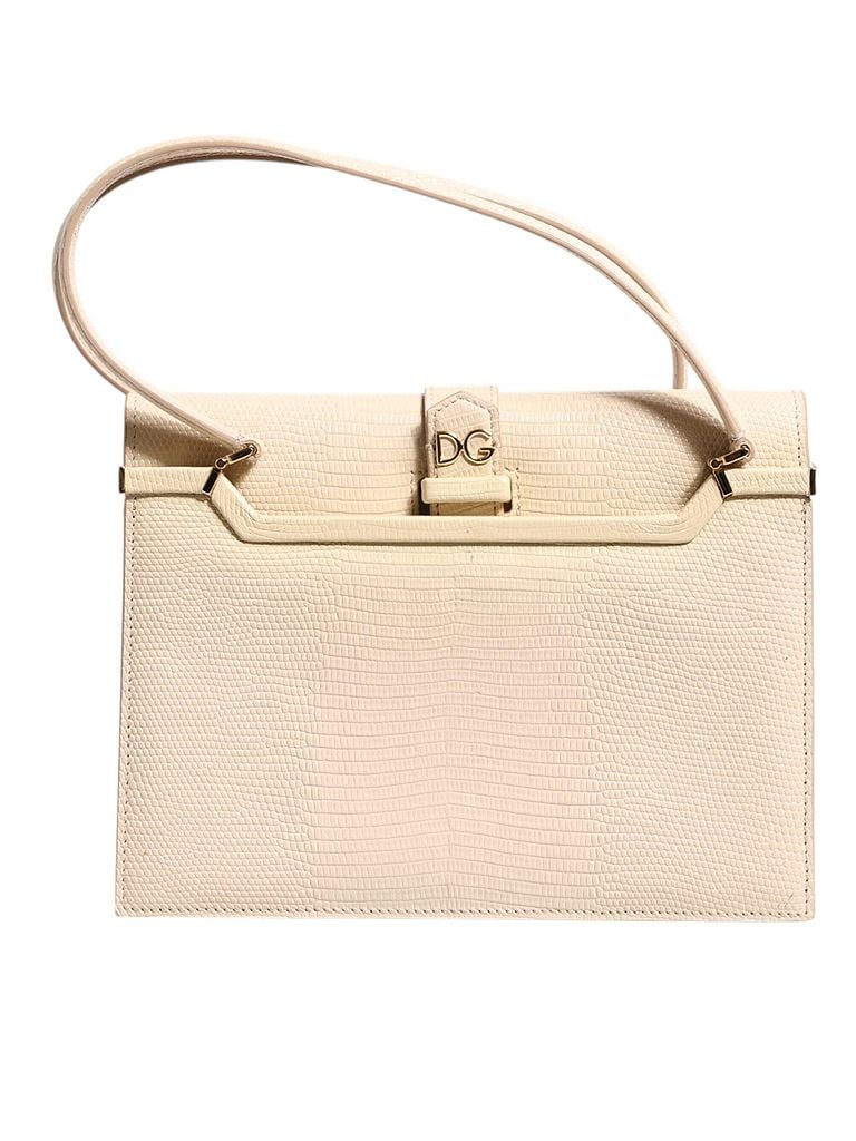 Dolce & Gabbana Basic 100% Leather Solid Tan Beige Leather Ingrid Top Handle Shoulder Women's Bag One size - photo 1