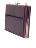 Dolce & Gabbana Basic 100% Other Solid Purple Purple Leather Clutch Evening Crossbody Women's Bag One size - photo 4