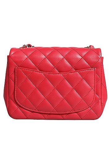 Chanel Pink Matelasse Chain Shoulder Lambskin Purse Women's Mini (view 2)
