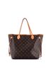 Louis Vuitton 100% Coatead Canvas Brown Neverfull Tote Monogram Canvas MM One size - photo 4