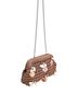 America & Beyond Brown Women's Crochet Shell Clutch One size - photo 3