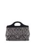 Chanel 100% Leather Gray CC Delivery Tote Quilted Glazed Calfskin Small One size - photo 1