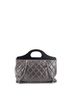 Chanel 100% Leather Gray CC Delivery Tote Quilted Glazed Calfskin Small One size - photo 4