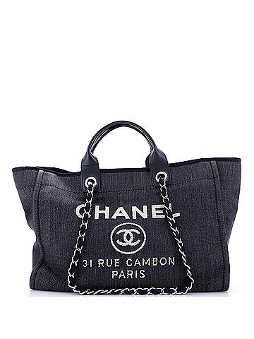 Chanel Deauville Tote Denim Medium (view 1)