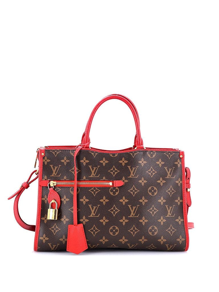 Louis Vuitton Brown Red Popincourt NM Handbag Monogram Canvas with Leather PM One size - photo 1