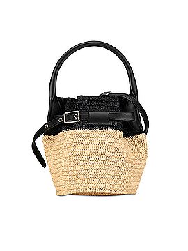 Céline Woven Raffia Nano Bucket Bag (view 1)