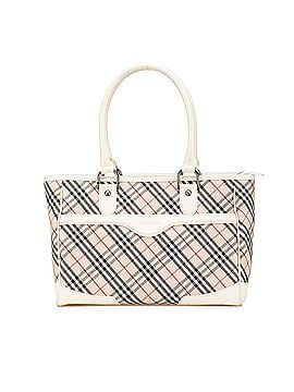 Burberry Nova Check Canvas Tote (view 1)