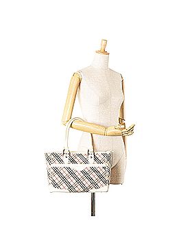 Burberry Nova Check Canvas Tote (view 2)