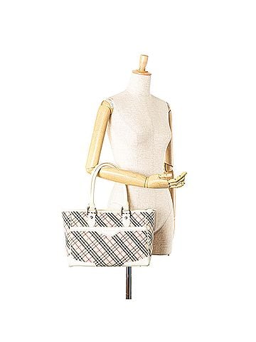 Burberry Nova Check Canvas Tote (view 2)