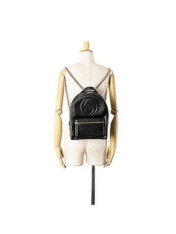 Gucci Soho Leather Chain Backpack (view 2)