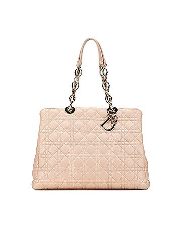 Dior Medium Lambskin Cannage Soft Zipped Shopping Tote (view 1)