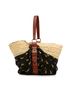 Chloé 100% Raffia Brown Medium Raffia Little Horses Panier Basket One size - photo 1