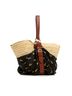 Chloé 100% Raffia Brown Medium Raffia Little Horses Panier Basket One size - photo 4