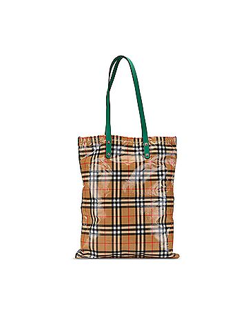 Burberry House Check Coated Canvas Tote (view 1)