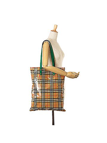Burberry House Check Coated Canvas Tote (view 2)