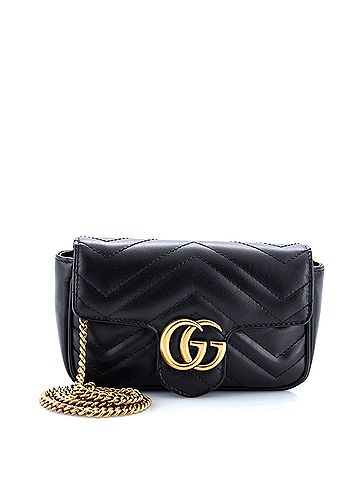 Gucci GG Marmont Flap Bag Matelasse Leather Super Mini (view 1)