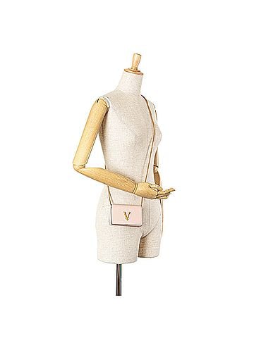 Versace Mini Virtus Chain Leather Crossbody (view 2)