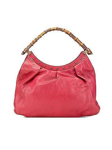Gucci Leather Bamboo Studded Hobo (view 1)