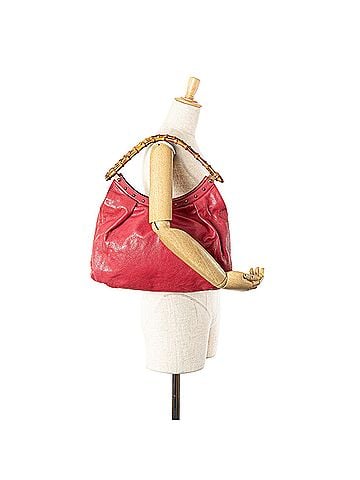 Gucci Leather Bamboo Studded Hobo (view 2)