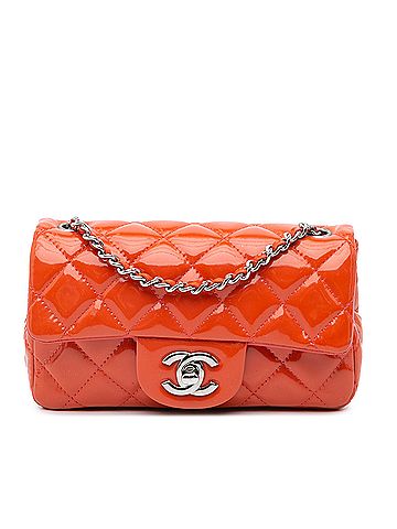 Chanel Extra Mini Rectangular Classic Patent Single Flap (view 1)