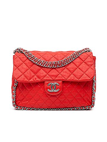 Chanel Maxi Washed Lambskin Chain Around Flap (view 1)