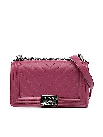 Chanel Medium Chevron Lambskin Boy Flap (view 1)