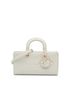 Dior 100% Leather White Medium Calfskin Cannage Diamond Lady D Joy One size - photo 1