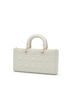 Dior 100% Leather White Medium Calfskin Cannage Diamond Lady D Joy One size - photo 3