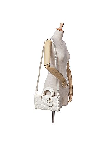 Dior Medium Calfskin Cannage Diamond Lady D Joy (view 2)