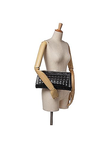 Chanel Chocolate Bar Lambskin Frame Clutch (view 2)