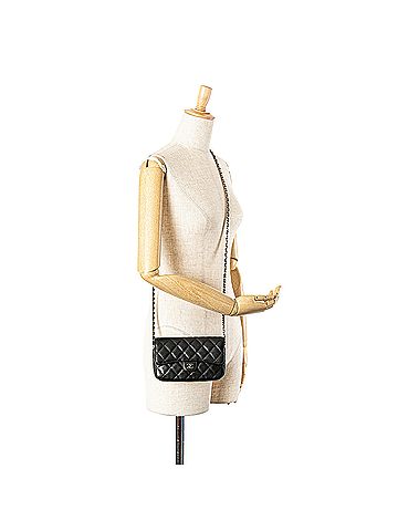 Chanel Caviar Quilted Phone Holder Wallet on Chain (view 2)