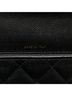 Chanel 100% Leather Black Caviar Quilted Phone Holder Wallet on Chain One size - photo 7