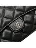 Chanel 100% Leather Black Caviar Quilted Phone Holder Wallet on Chain One size - photo 9
