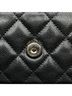 Chanel 100% Leather Black Caviar Quilted Phone Holder Wallet on Chain One size - photo 10