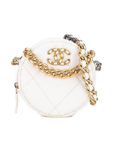 Chanel Lambskin 19 Round Clutch with Chain (view 1)