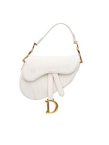 Dior Mini Oblique Canvas Saddle Bag (view 1)