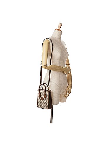 Gucci Mini GG Supreme Interlocking G Satchel (view 2)