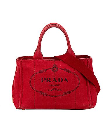 Prada Small Canvas Canapa Logo Satchel (view 1)