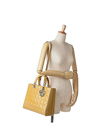 Dior Large Patent Cannage Lady Dior (view 2)