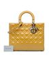 Dior 100% Patent Leather Yellow Large Patent Cannage Lady Dior One size - photo 10