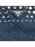 Prada 100% Denim Blue Large Denim Canapa Bijoux Satchel One size - photo 6