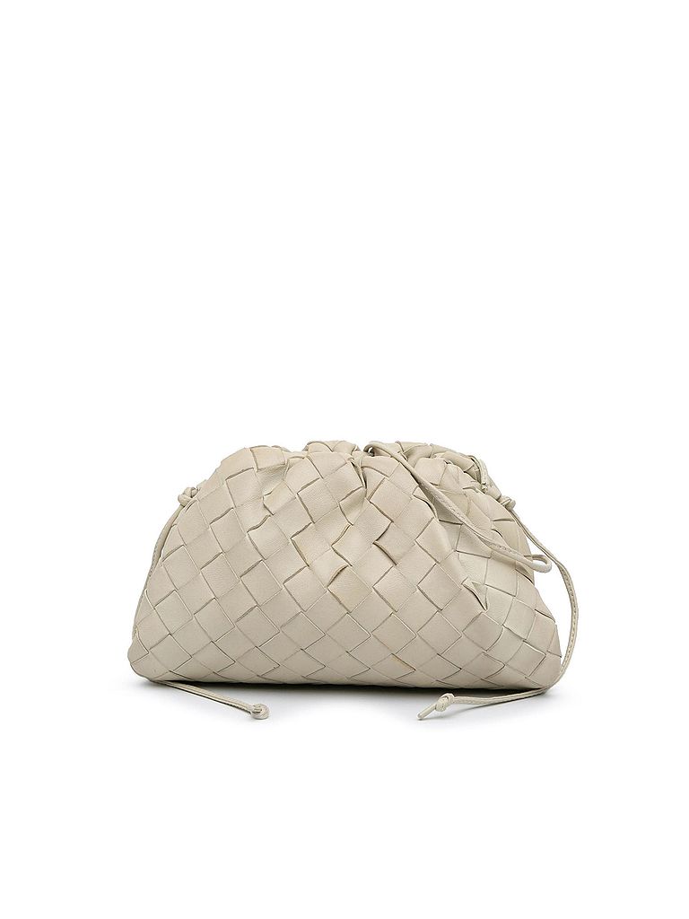 Bottega Veneta 100% Lambskin White Intrecciato The Mini Pouch One size - photo 1