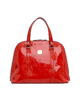 MCM Visetos Patent Handbag (view 1)