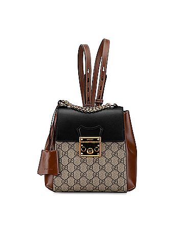 Gucci GG Supreme Padlock Backpack (view 1)