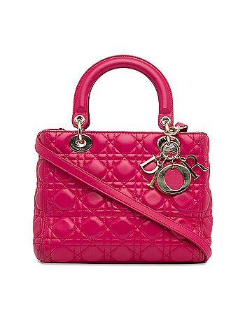 Dior Medium Lambskin Cannage Lady Dior (view 1)