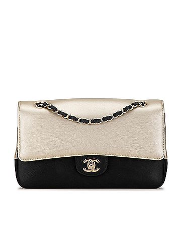 Chanel Medium Classic Bicolor Caviar Double Flap (view 1)