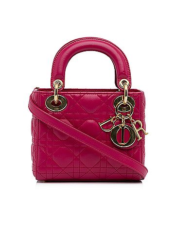 Dior Mini Lambskin Cannage Lady Dior (view 1)